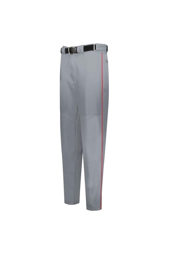 Youth Piped Diamond Series Baseball 2.0 Pant, White & Black - Medium