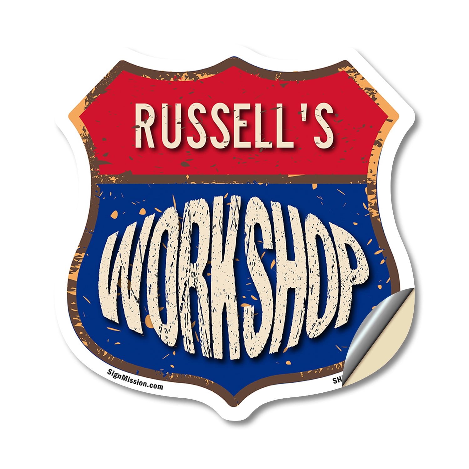 Russell's Workshop 12 inch X 12 inch Shield Shaped Heavy Duty 3.2 mil ...