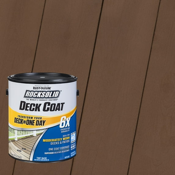 Russet, Rust-Oleum RockSolid 6X Exterior Wood Deck Coat-319657T, Gallon