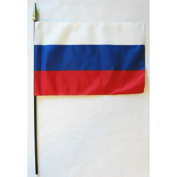 Russia - 8"X12" Stick Flag