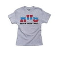 thumbnail image 1 of Russia Beach Volleyball - Olympic Games - Rio - Flag Girl's Cotton Youth Grey T-Shirt, 1 of 2