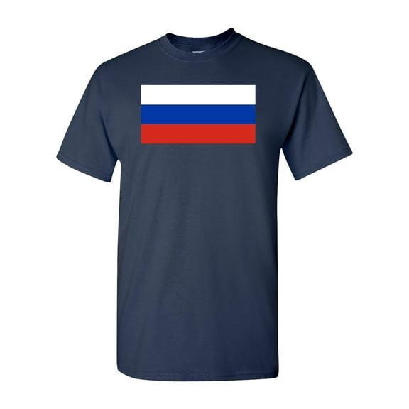 Russia Country Flag Adult DT T-Shirt Tee