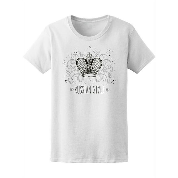 Russia Crown National Symbol T-Shirt Women -Image by Shutterstock, Female Large