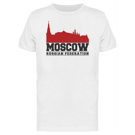 Russia Federation Moscow Skyline T-Shirt Men -Image by Shutterstock, Male Large