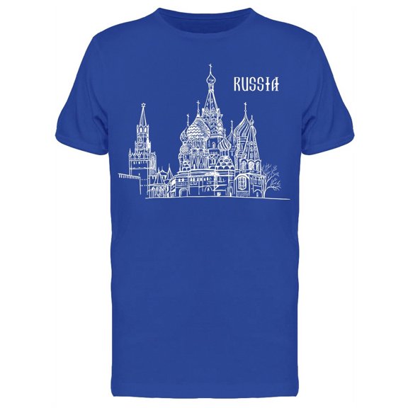 Russia Moscow Kremlin T-Shirt Men -Image by Shutterstock, Male Large