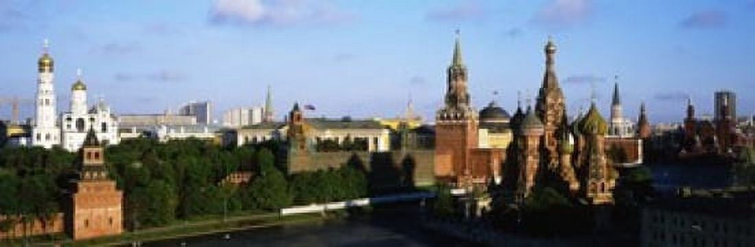 Russia Moscow Red Square Canvas Art - Panoramic Images (18 x 6)
