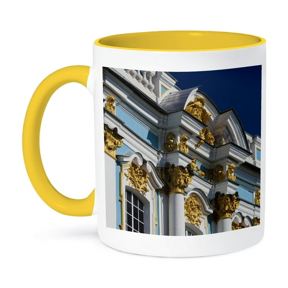 3dRose, Russia, St Petersburg, Catherine Palace - EU26 WBI1227 - Walter Bibikow, 11oz Two-Tone Yellow Mug