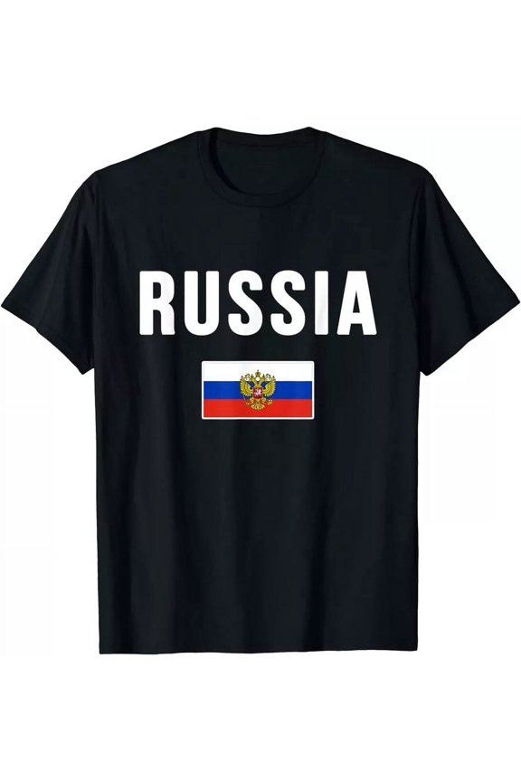 Russia T-shirt Russian Flag Best Design Premium T-Shirt