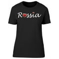 thumbnail image 1 of Russia  Type Writing T-Shirt Women -Image by Shutterstock, Female Small, 1 of 2