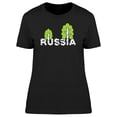 thumbnail image 1 of Russia With White Trees T-Shirt Women -Image by Shutterstock, Female XX-Large, 1 of 2