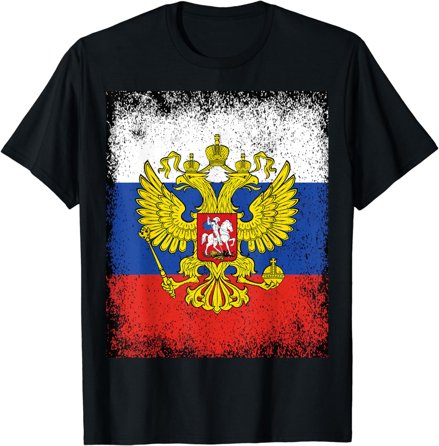Russia flag Russia Russian Federation coat of arms Moscow T-Shirt ...