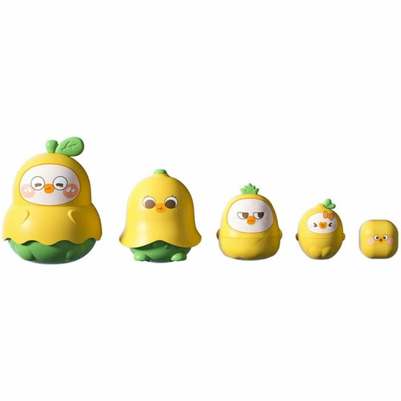 Russian 5 Layer Stacking Doll Toy For Kids Diy Pear Shape Set Early Education Puzzle