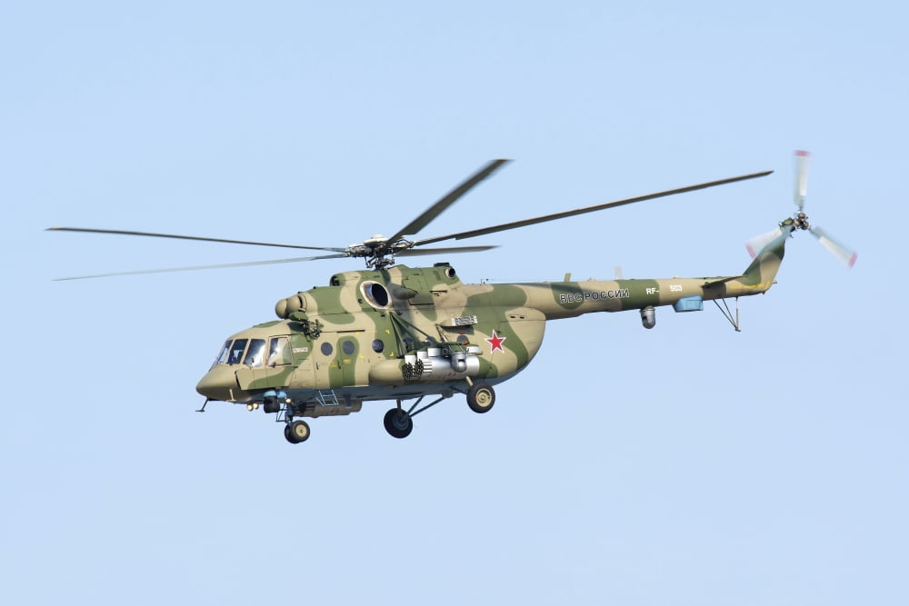 Russian Air Force Mi-171Sh helicopter Canvas Art - Daniele FaccioliStocktrek Images (34 x 23)