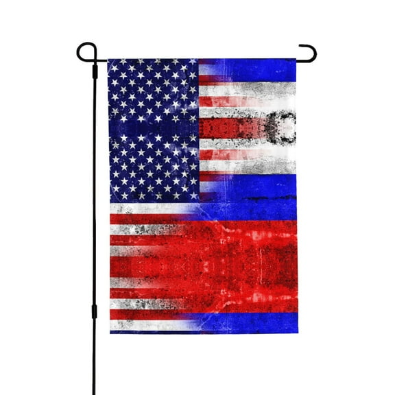 Russian America Flag House Flag 28 X 40 Inch Garden Flag Decorative House Yard Double Sided Flag For Decoration