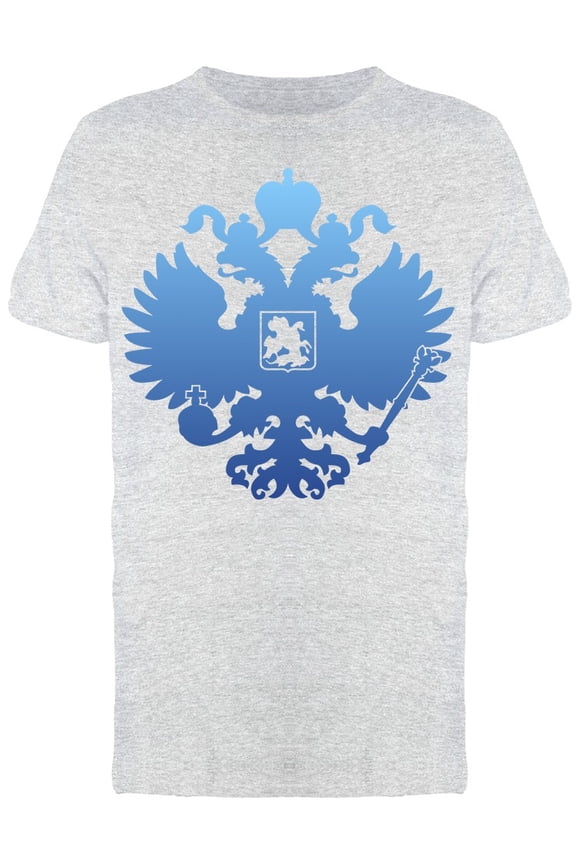 Russian Blue Coat Of Arms Tee Men's -Image by Shutterstock