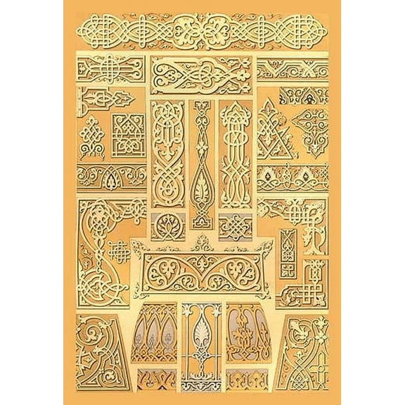 Russian Border Design #1- Fine Art Canvas Print (20" x 30")