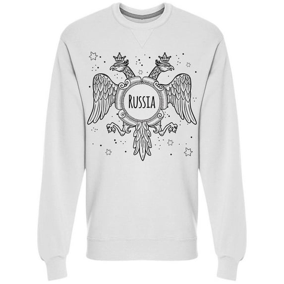 Russian Crowned Eagles Sweatshirt Men -Image by Shutterstock, Male Small