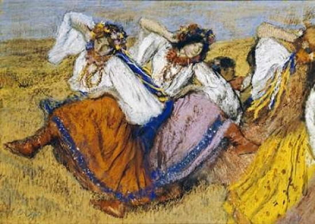 Russian Dancers Canvas Art - Edgar Degas (20 x 28)