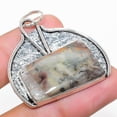thumbnail image 1 of Natural Russian Dendritic Gemstone 925 Sterling Silver Pendant 1.69", 1 of 1