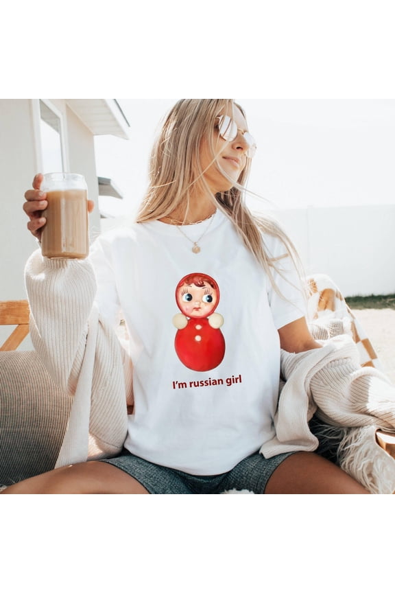 Russian Doll Graphic T Shirt Inspired Statement Tee