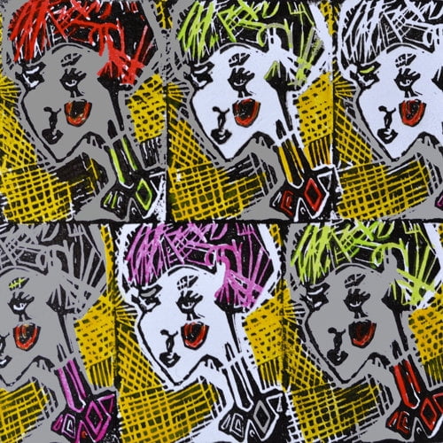 Russian Dolls Pattern II Painting Print on Wrapped Canvas