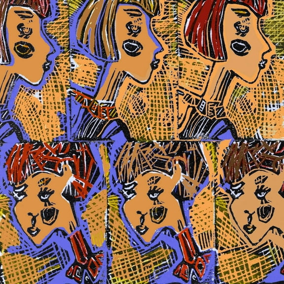 Russian Dolls Pattern III Painting Print on Wrapped Canvas