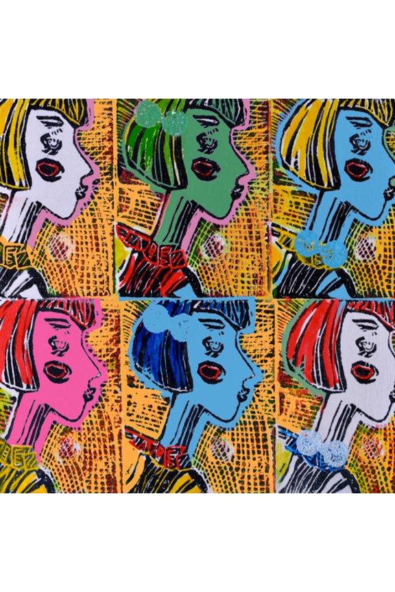 Russian Dolls Pattern IV Painting Print on Wrapped Canvas