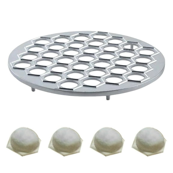 Russian Dumpling Mold 37 Holes Metal Ravioli Maker Pelmeni Meat Dumplings Cutter Effortless Homemade Dumplings Maker for Restaurant Home