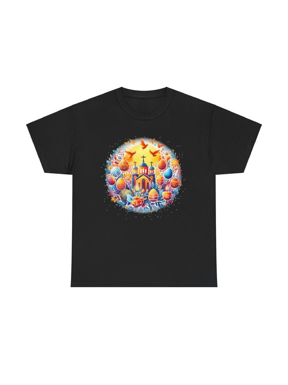 Russian Easter Eastern Orthodox Pascha Cross Christ is Risen Shirts for Men Plus Size Big and Tall