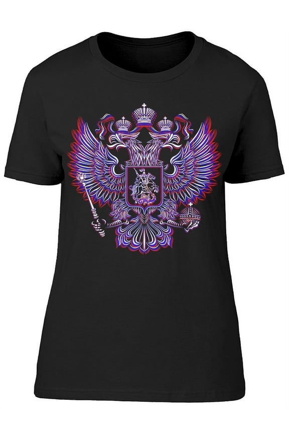 Russian Emblem T-Shirt Women -Image by Shutterstock, Female Small