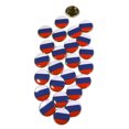 thumbnail image 1 of Russian Federation Flag Pinback Buttons - 1.5 Inch Round - 25 Pack, 1 of 2