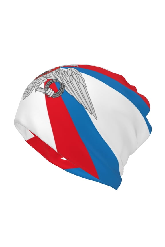 Russian Federation Ministry Defence Flag Beanie Skull Cap Lightweight Hip Hop Dwarf Hat Beanie Hat For Women Men