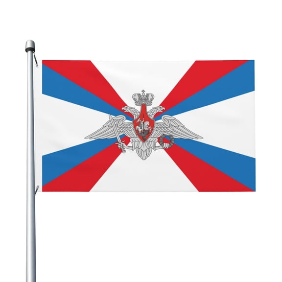 Russian Federation Ministry Defence Flag Flag Flag 3x5ft Double-Sided Printing Indoor/Outdoor Decorative Banner National Flag