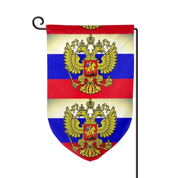 Russian Flag Garden Flag Double Sided Small Flag Yard Home Decorative Flags Banner 12.5 x 18 Inch Fillet
