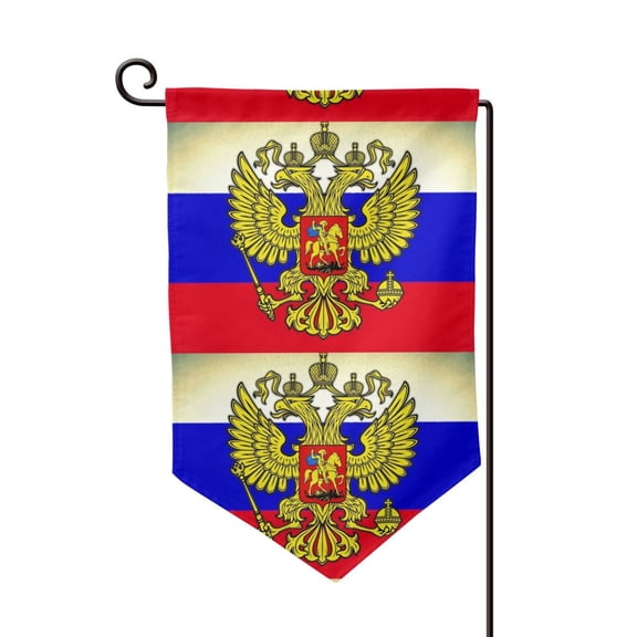 Russian Flag Garden Flag Double Sided Small Flag Yard Home Decorative Flags Banner 12.5 x 18 Inch Sharp Corner