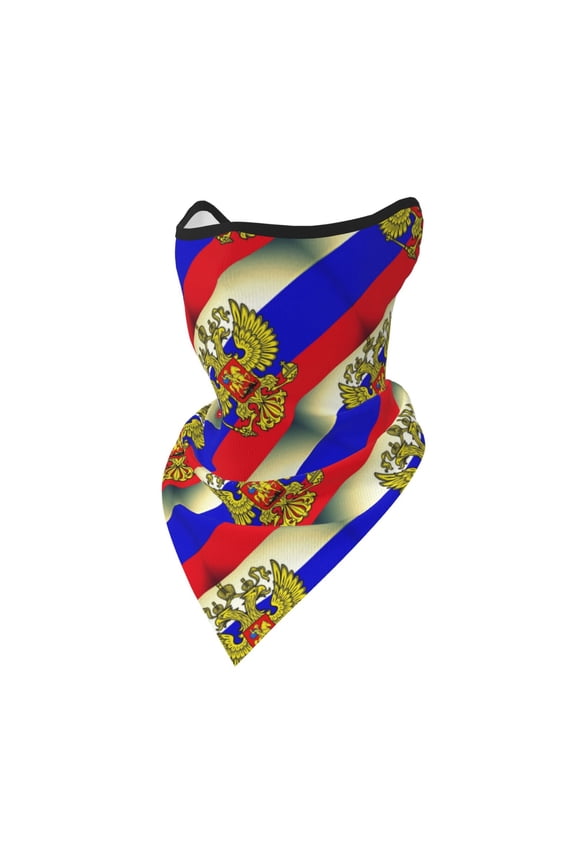 Russian Flag Neck Gaiter Balaclava Face Scarf Mask Quick-Dry Half Masks For Women Men Sun Protection Breathable Dustproof