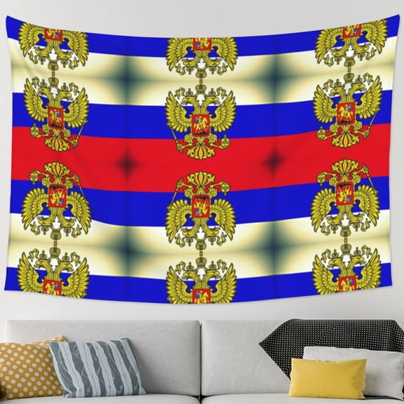 Russian Flag Tapestry Home Decor Tapestry Living Room Bedroom Decoration Tapestry (90''L*60''W)