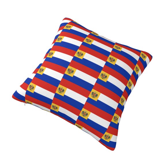 Russian-Flag Throw Pillow Cushion Cover Colorful Decorative Square Pillow Case 18"x18"