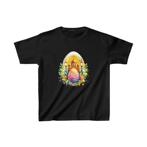 Russian Greek Byzantine Orthodox Cross He Is Risen Easter Girls Shirts