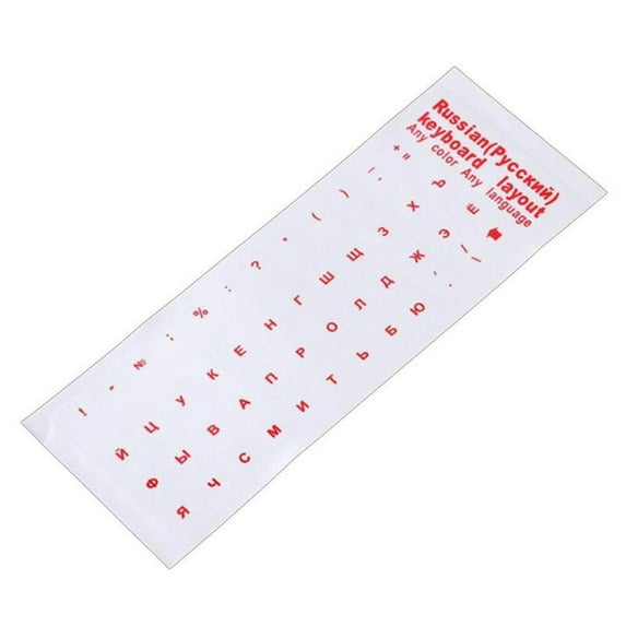 Russian Keyboard Stickers - Waterproof and Dustproof for Notebook and Universal Keyboards, PVC Material