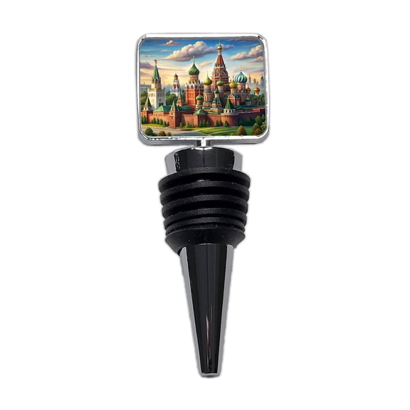 Russian Kremlin Moscow Russia Wine Bottle Stopper Cap Plug