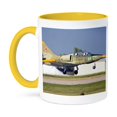 thumbnail image 1 of Russian L-39 Flight Trainer Albatross, War Plane - Us50 Bfr0028 - Bernard Friel, 15oz Two-Tone Yellow Mug, 1 of 7