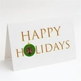 thumbnail image 1 of Russian Lapdog Happy Holidays Christmas Greeting Cards and Envelopes Pack of 8 7 in x 5 in, 1 of 3