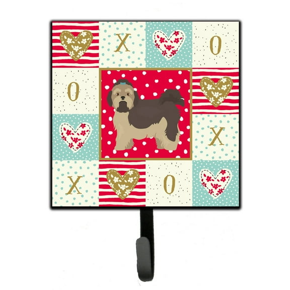 Russian Lapdog Love Leash or Key Holder Red