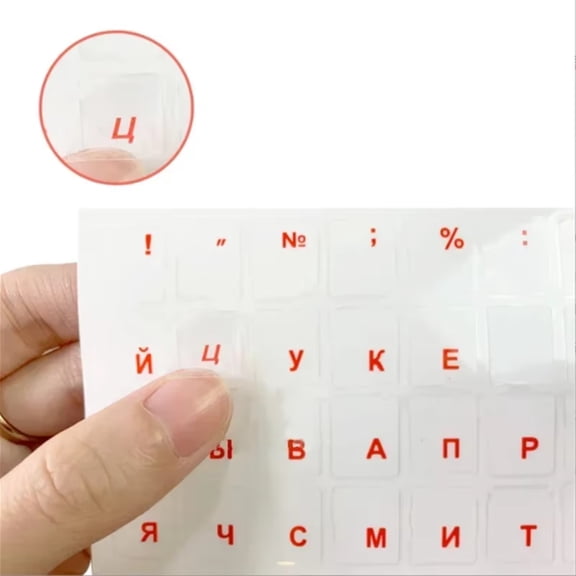 Russian Letter Keyboard Stickers Key Cap Anti-wear Covering Film for Russia Computer Accessories