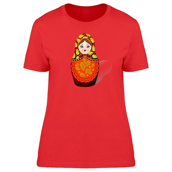 Russian Matryoshka Doll T-Shirt Women -Image by Shutterstock, Female Medium