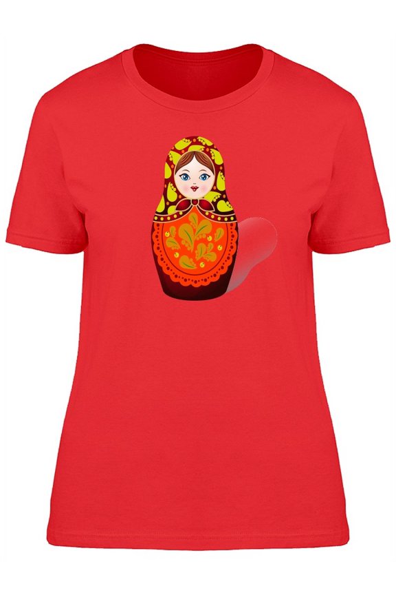 Russian Matryoshka Doll T-Shirt Women -Image by Shutterstock, Female Small