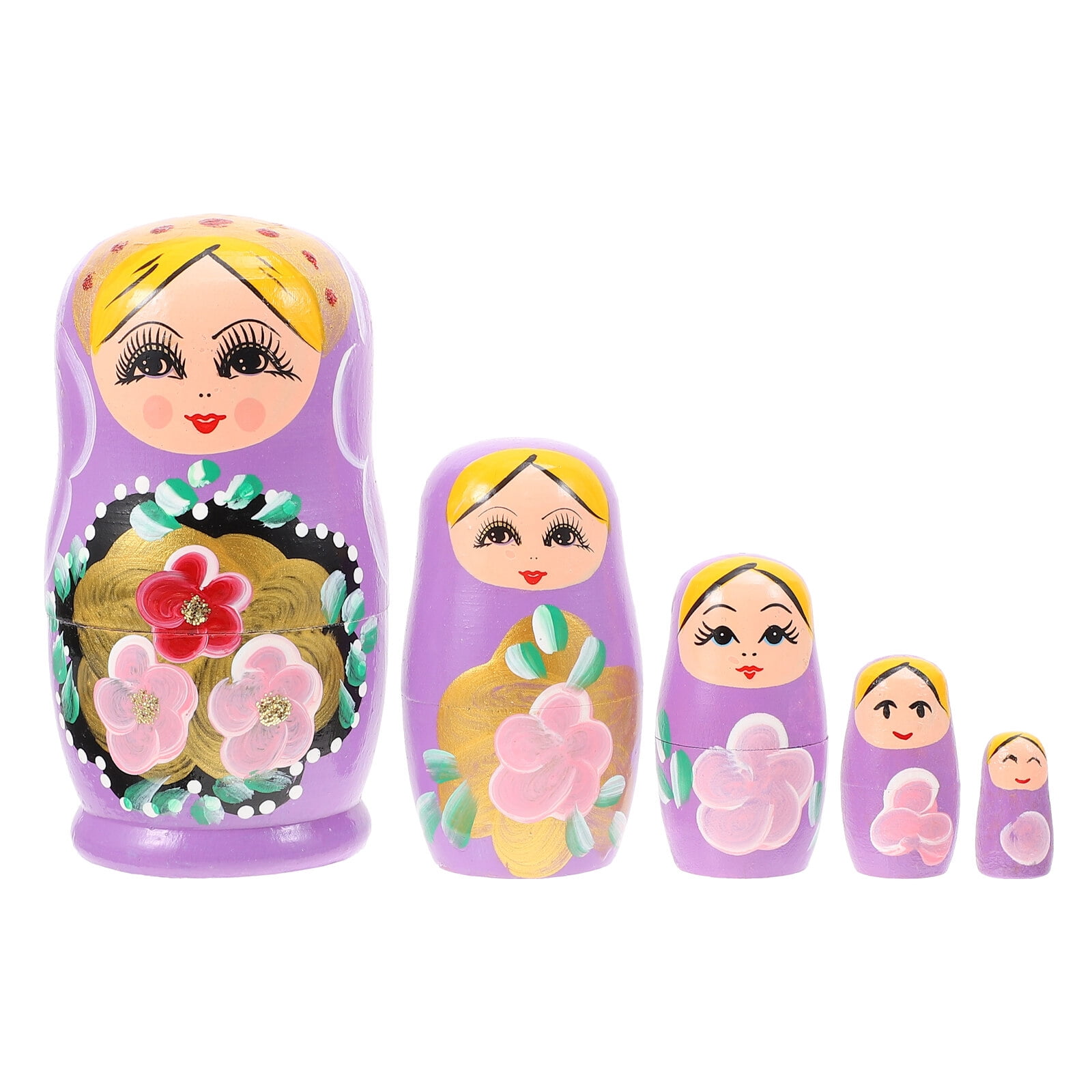 Russian Nesting Dolls 5Pcs Russian Nesting Dolls Traditional Wooden