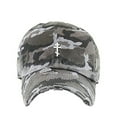 thumbnail image 1 of Russian Orthodox Cross Vintage Baseball Cap Embroidered Cotton Adjustable Distressed Dad Hat Gray Camo, 1 of 1