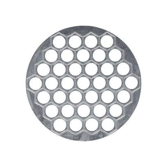 Russian Pelmeni Maker, Dumplings Mold, Metal Ravioli Maker, Pelmeni Meat Dumplings Maker, 37 Holes Handmade Dumpling Cutter, Silver